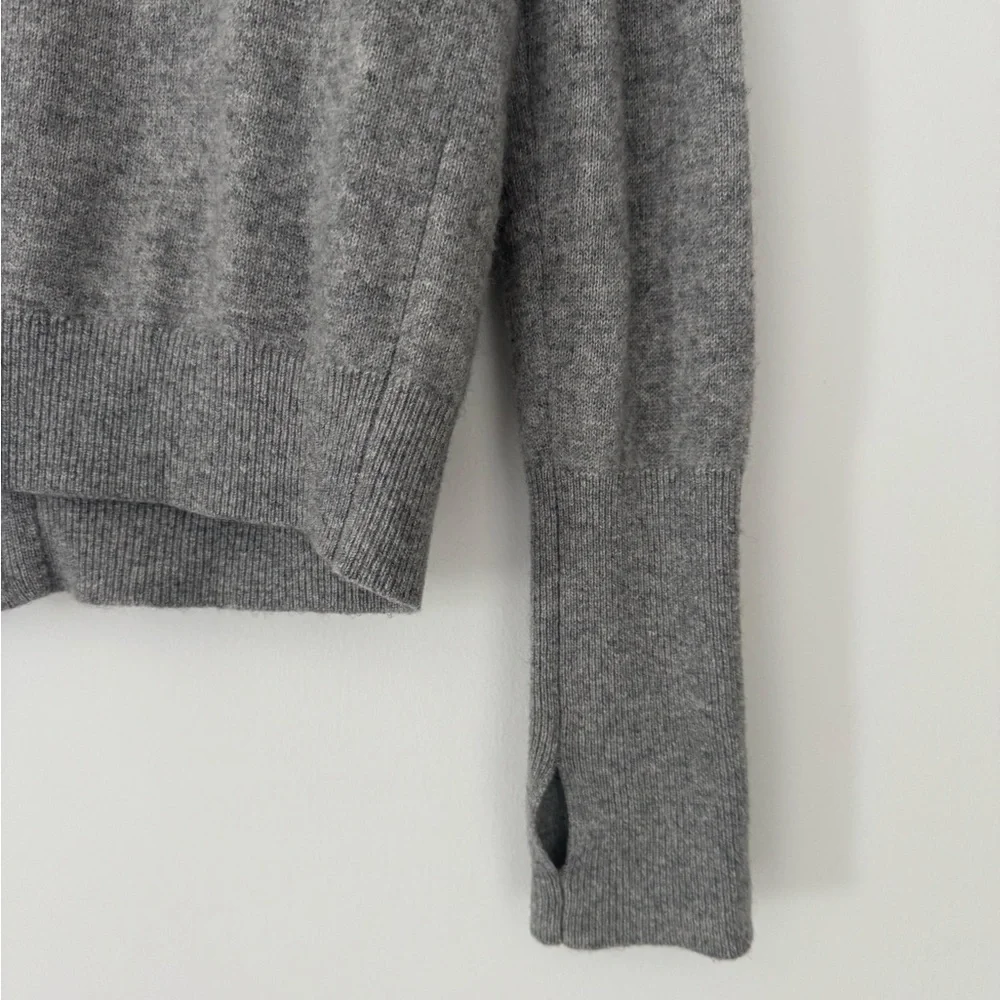 White + Warren Heather Gray Zip Up Hoodie SM - Picture 9 of 9